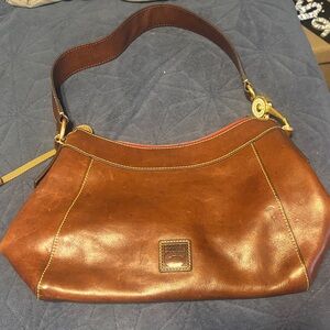 Dooney & Bourke Rich Brown Leather Shoulder Bag